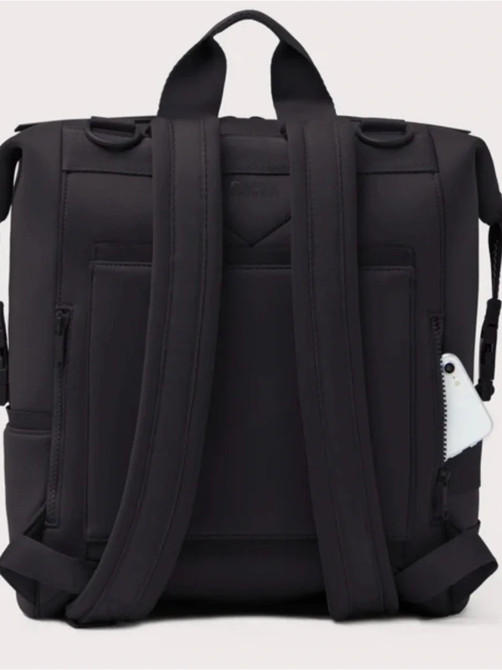 Dagne Dover Black Indi Neoprene Diaper Backpack